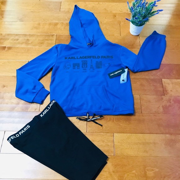 Karl lagerfeld logo hoodie and logo shorts - Picture 2 of 14